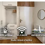 Studio moderne et chaleureux au coeur de Geneve - parfait pour courts sejours